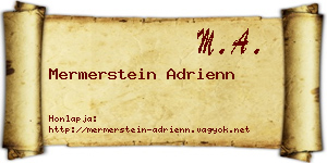 Mermerstein Adrienn névjegykártya